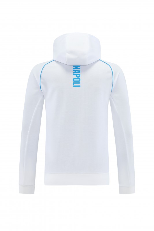 25/26 Napoli  White  Full zipper Jacket Tracksuit+ long pants