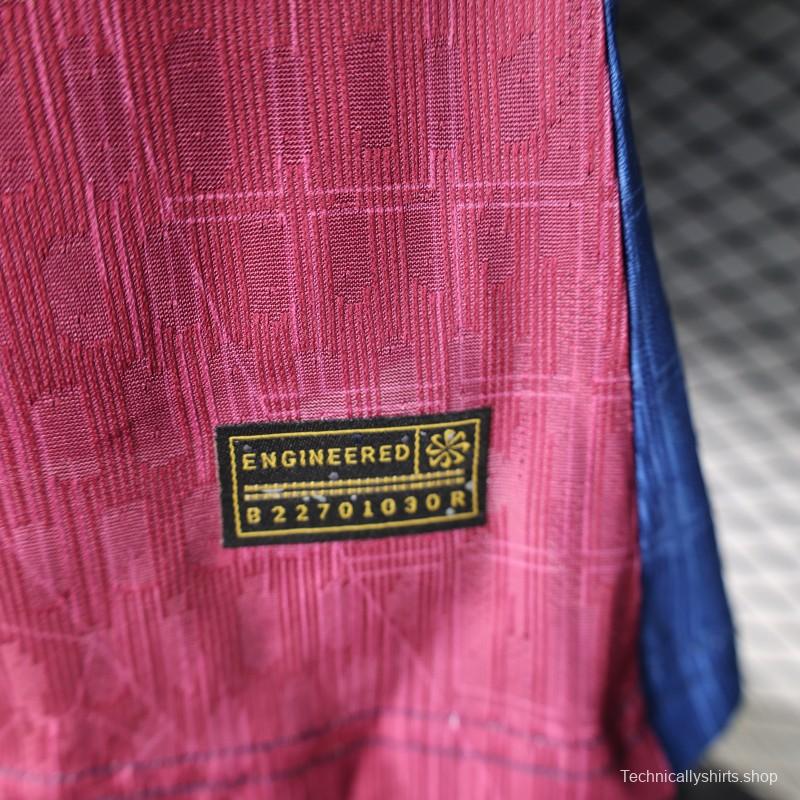 Player Version 25/26 FC Barcelona Blue & Burgundy with Geometric Gradient Pattern Jersey