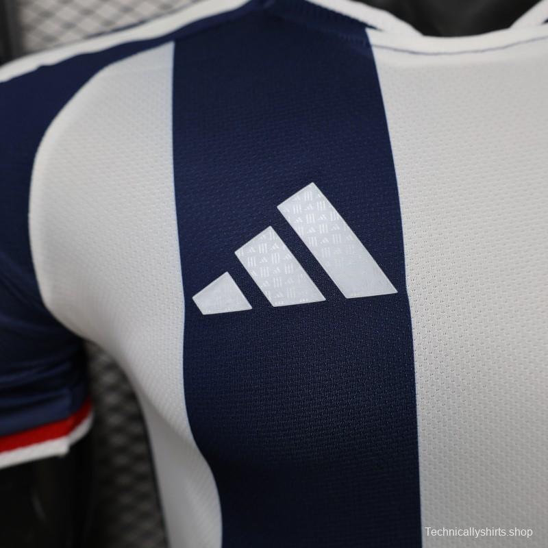 Player Version 2027 Scotland Away White/Navy Vertical Stripes Jersey