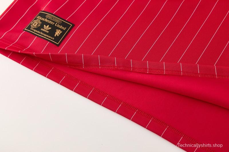 26/27  Manchester United Red Short Sleeve+Soccer Shorts