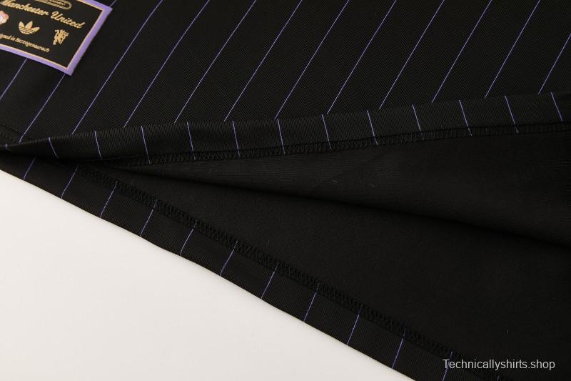 26/27  Manchester United Black Short Sleeve+Soccer Shorts