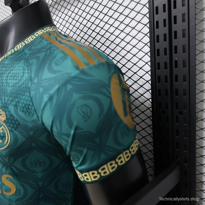 Player Version 26/27 Real Madrid Green Gold Third Special Edition Jersey