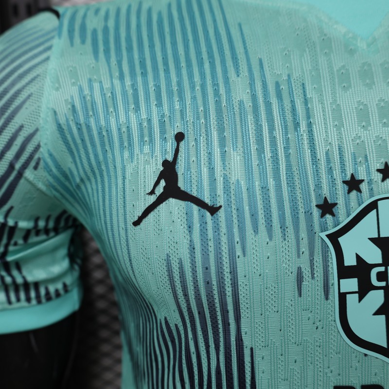 Player Version 26/27 Brazil Mint Green & Black Pattern Special Edition Jersey