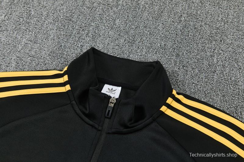26/27 Manchester United Black & Blue Full Zipper Jacket Tracksuit + Long Pants