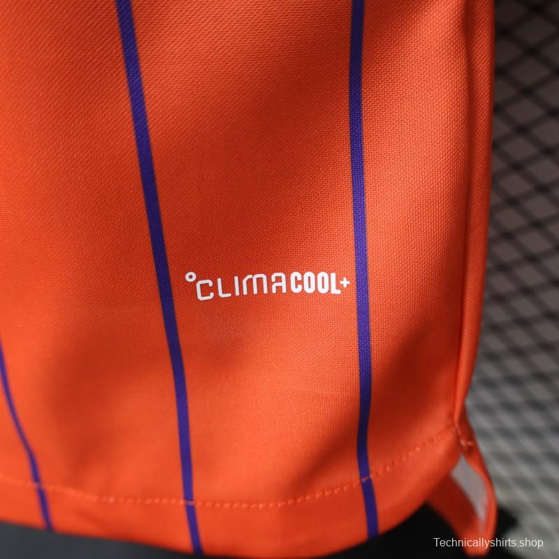 Player Version 26/27 Scotland Away Orange with Purple Pinstripe Jersey