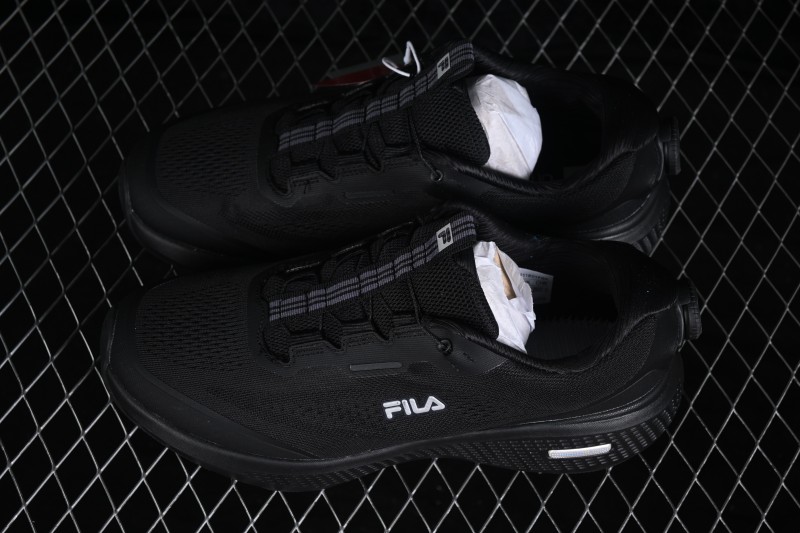 Fila Performance Athletics Sport Nuvole Run 3+ Comfortable Durable Low-Top Running Shoes - A12M611801FBK