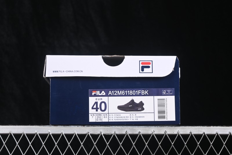Fila Performance Athletics Sport Nuvole Run 3+ Comfortable Durable Low-Top Running Shoes - A12M611801FBK
