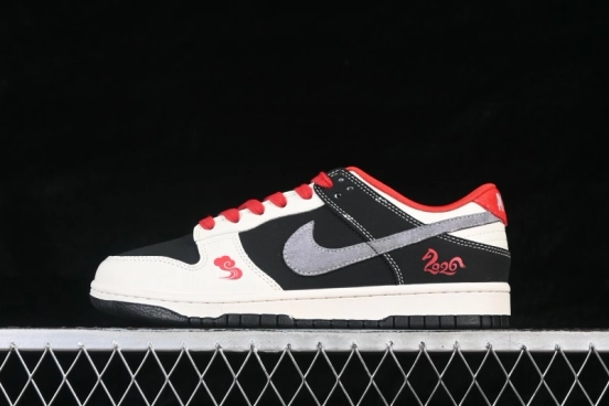 Nike SB Dunk Low Year of the Horse Black Grey Suede Low-Top Skateboarding Shoes - HG0026-004