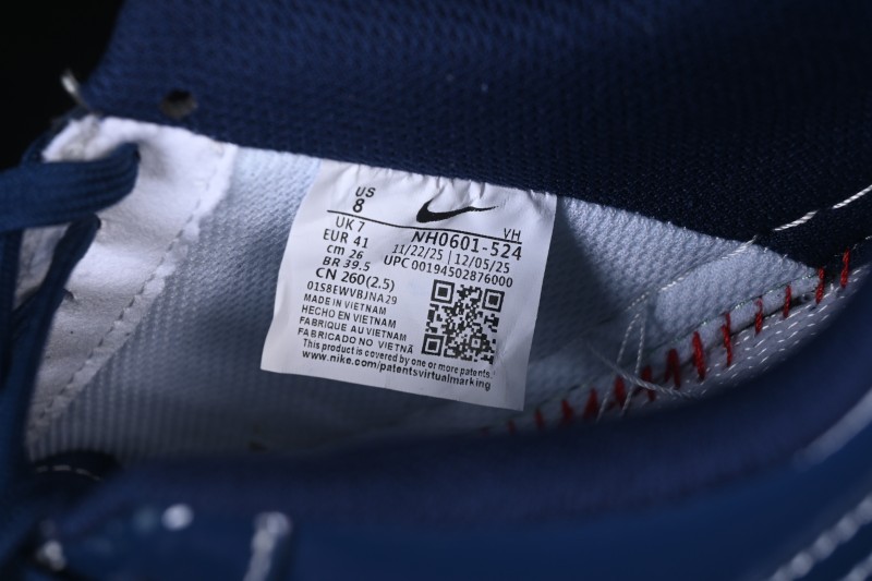 Nike Air Force 1 '07 Low Louis Vuitton Collaboration Casual Sneakers in Iridescent Blue - NH0601-524