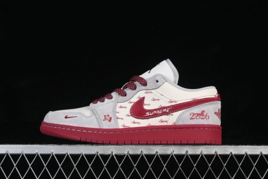 Air Jordan 1 Low AJ1 Year of the Horse Limited Edition Custom Low-Top Retro Basketball Shoes - JP2026-122
