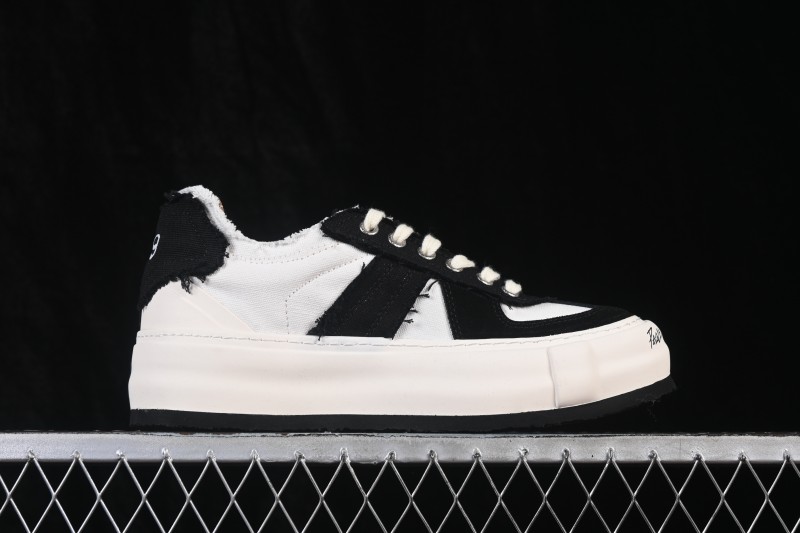 xVESSEL Wu Jianhao Low-Top Deconstructed Chunky Sole Casual Shoes with Tweed Design - S19X001B