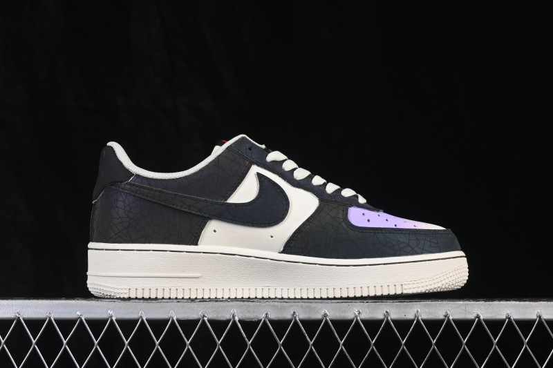 Nike Air Force 1 '07 Low Stained Glass Shard Hand-Painted Iridescent Cracked Mirror Low-Top Casual Sneakers - DY2023-203