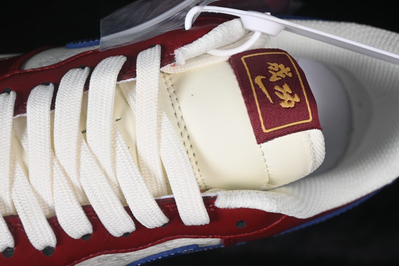 Nike Air Force 1 '07 Low Chinese New Year Year of the Horse Edition Casual Sneakers in Zhu Red and Cloud White - FV4921-600
