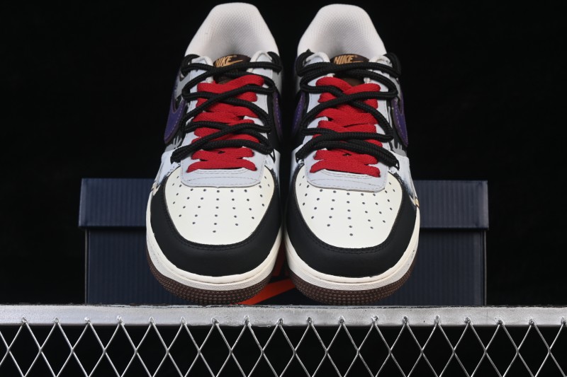 Nike Air Force 1 '07 Low Graffiti Art Sneakers with Hand-Drawn Details and Distressed Finish - LJ8822-121