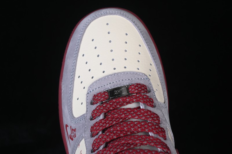 Nike Air Force 1 '07 Low Year of the Horse Limited Edition Grey Red Two-Tone Casual Sneakers - JP2026-136