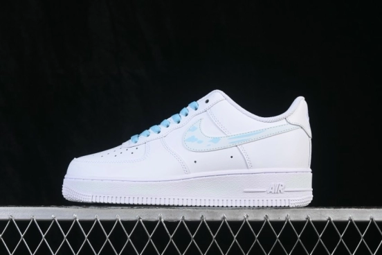 Nike Air Force 1 '07 Low Sky Cloud Casual Sneakers with Full-Length Air Cushion - ZH0316-158