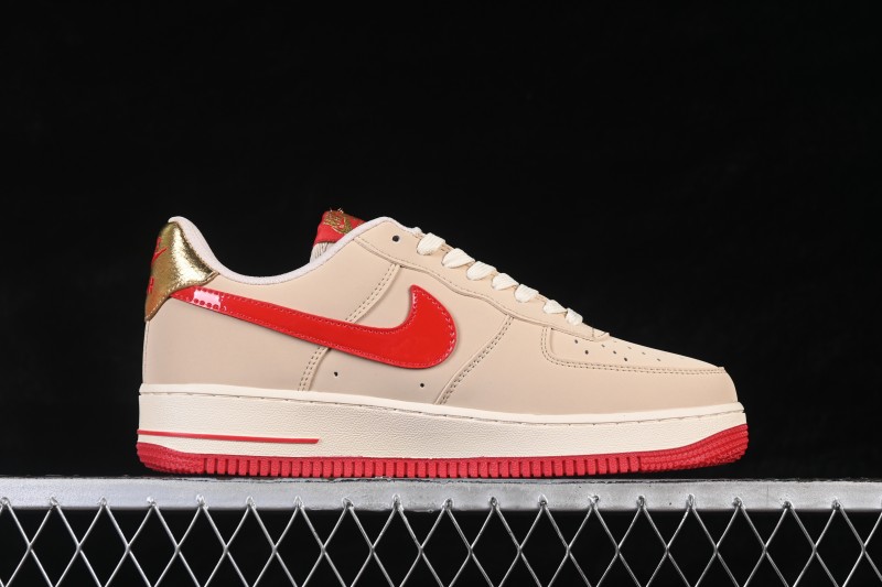 Nike Air Force 1 '07 Low Casual Sneakers with Premium Leather and Classic Cushioning - NH0601-526