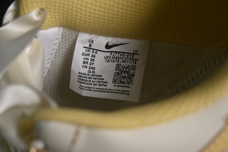 Nike Air Force 1 '07 Low Hand-Painted Doodle Milk Yellow Pearl Spring Whispers Low-Top Casual Skateboarding Shoes - FJ7740-160