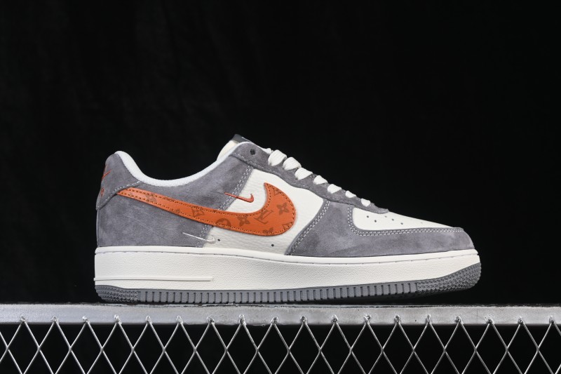 Nike Air Force 1 '07 Low Basketball Sneakers with Full-Length Air Cushion and Custom Box - DC9486-109