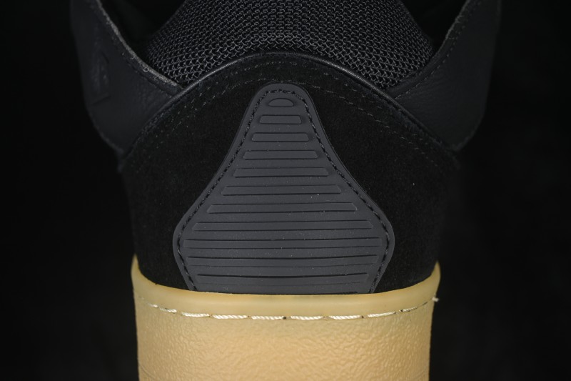 Lanvin Two-Tone Lace-Up Low-Top Casual Lifestyle Sneakers with Gum Sole - AJE5