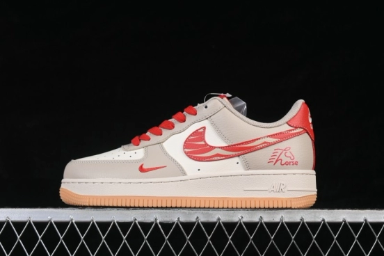 Nike Air Force 1 '07 Low Limited Year of the Horse Casual Skateboarding Shoes in Khaki - XD0028-008