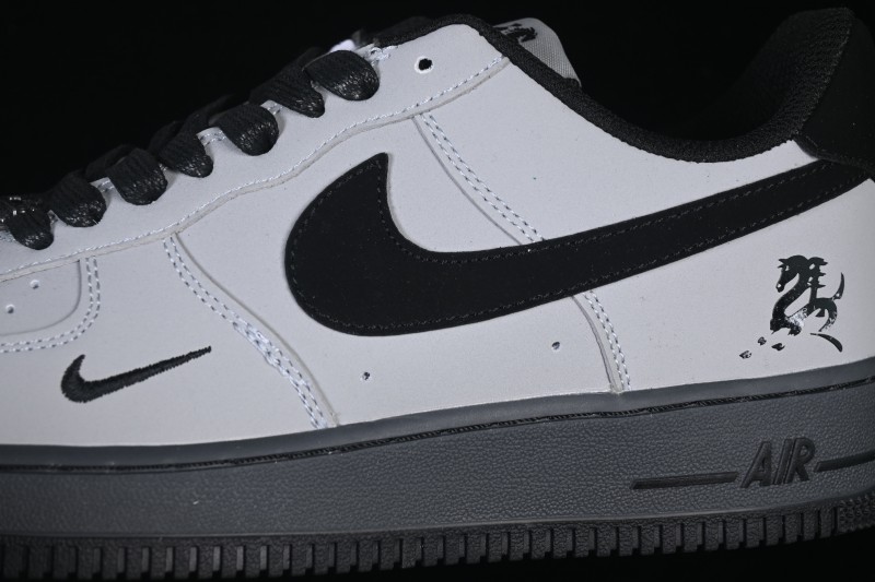 Nike Air Force 1 '07 Low Year of the Horse Limited Edition Casual Sneakers with Stone Grey Accents - IH1401-100