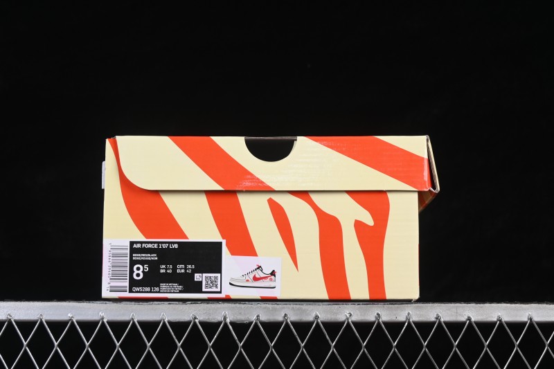Nike Air Force 1 '07 Low Year of the Horse White Red Horsehair Casual Sneakers - QW5288-126