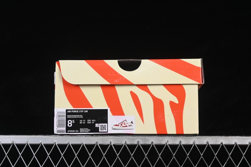 Nike Air Force 1 '07 Low Year of the Horse Limited Edition Red-White Contrast Casual Sneakers - JP2026-151