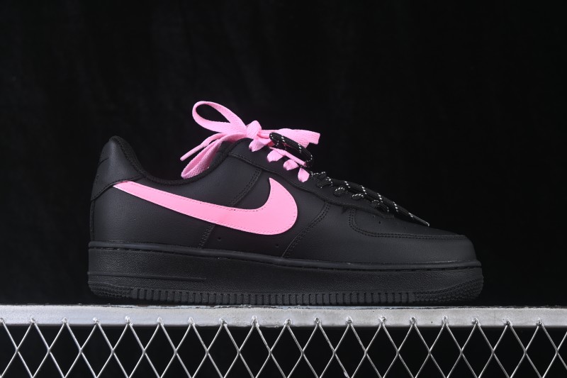 Nike Air Force 1 '07 Low Black Peach Berry Hand-Painted Graffiti Low-Top Casual Skateboard Shoes - CW2288-512