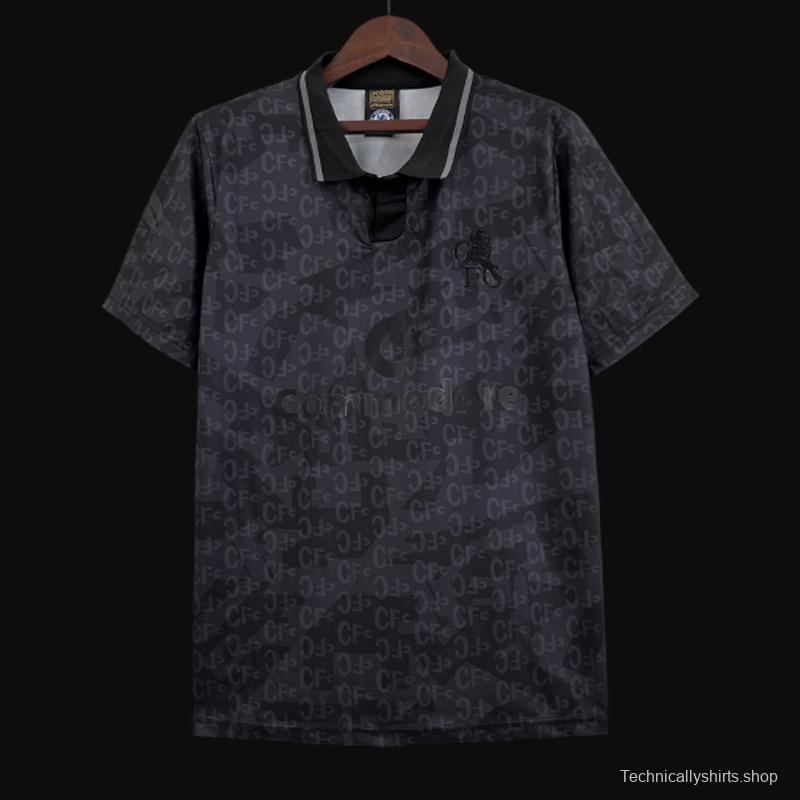 Retro Chelsea 1990 Black Special Black Out Jersey