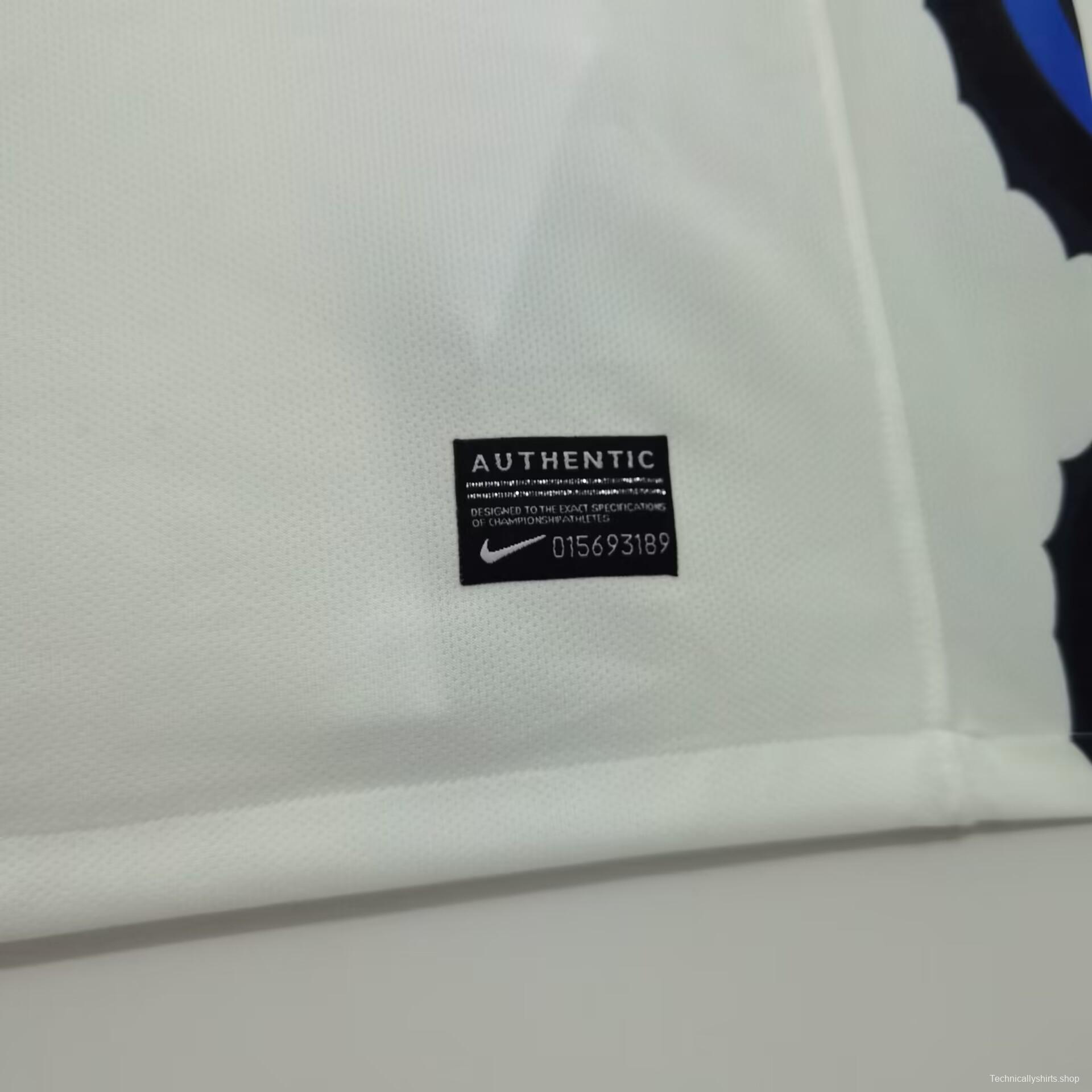 Retro 10/11 Inter Milan Away White Jersey With Full Patches