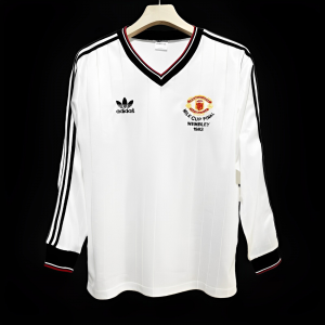 Retro 1983/84 Manchester United Away Long Sleeve Jersey