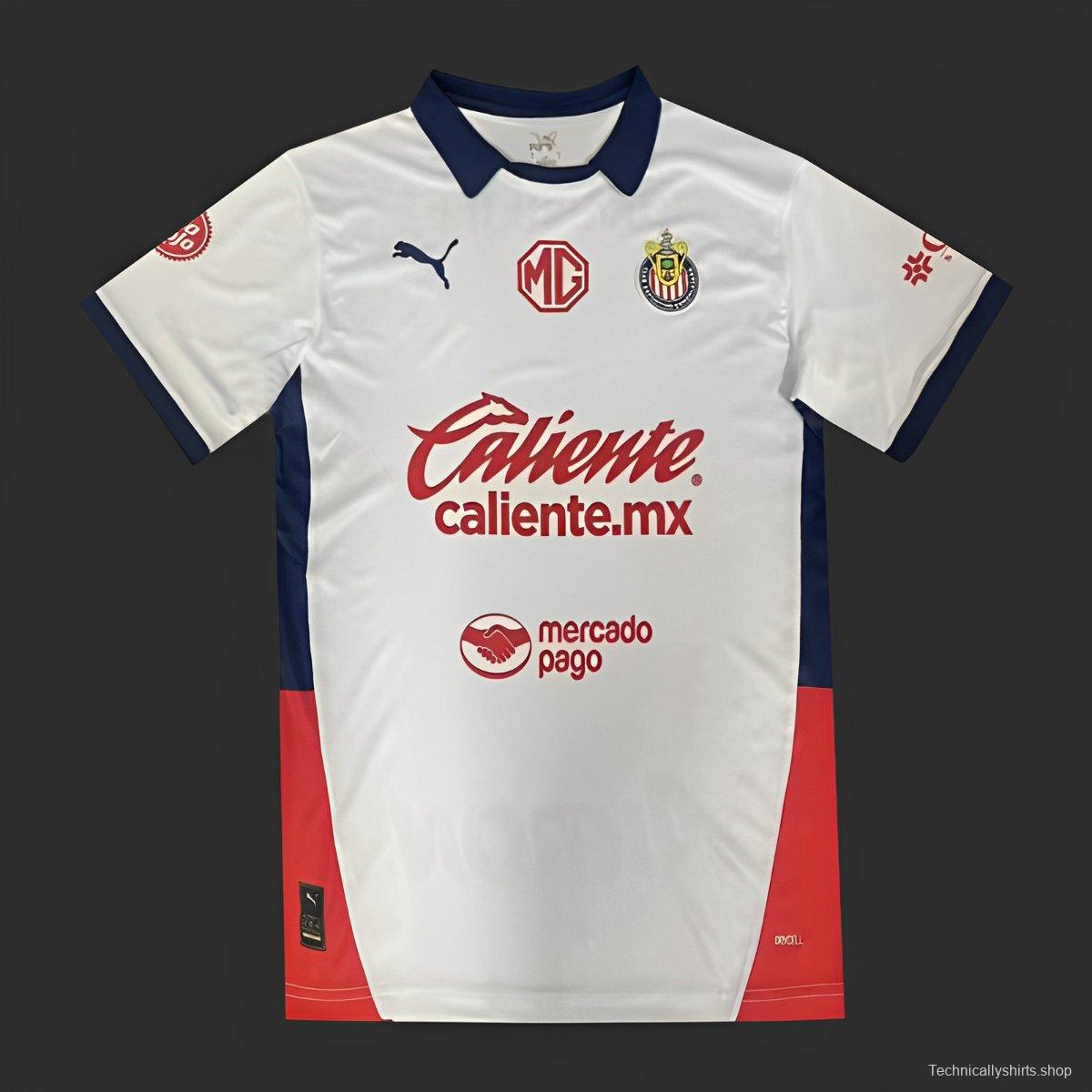 24/25 Chivas Guadalajara Away White Jersey