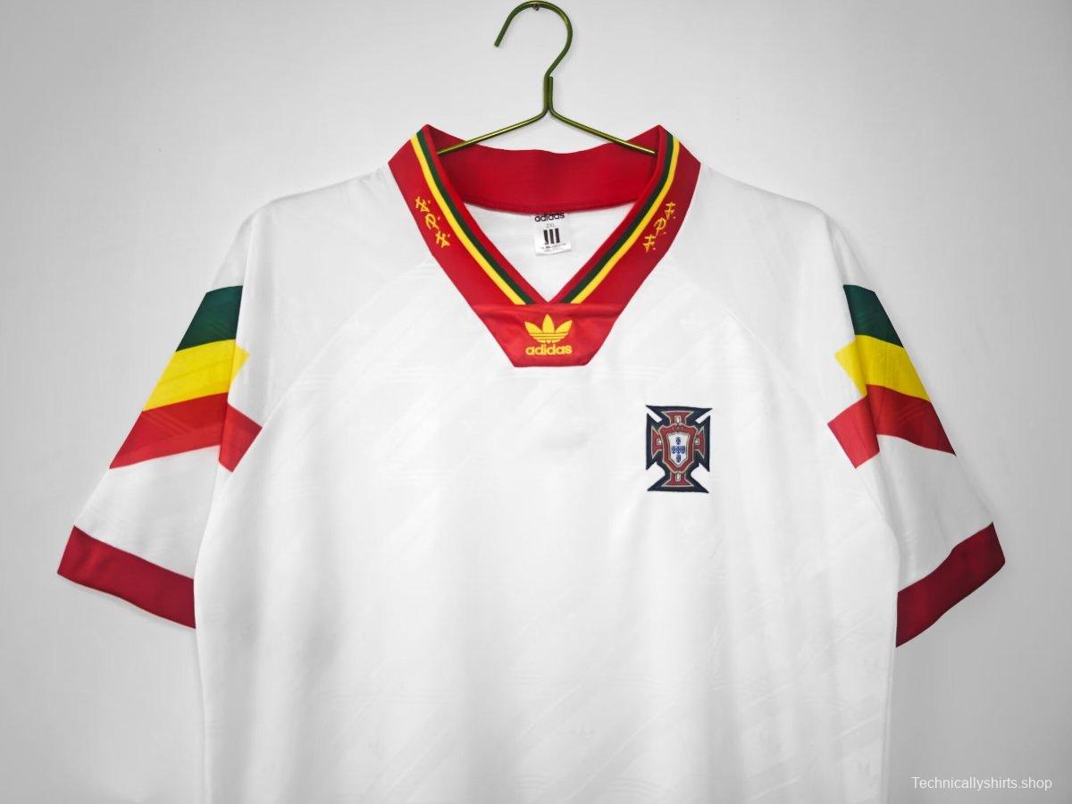 Retro 92/94 Portugal Away White Jersey