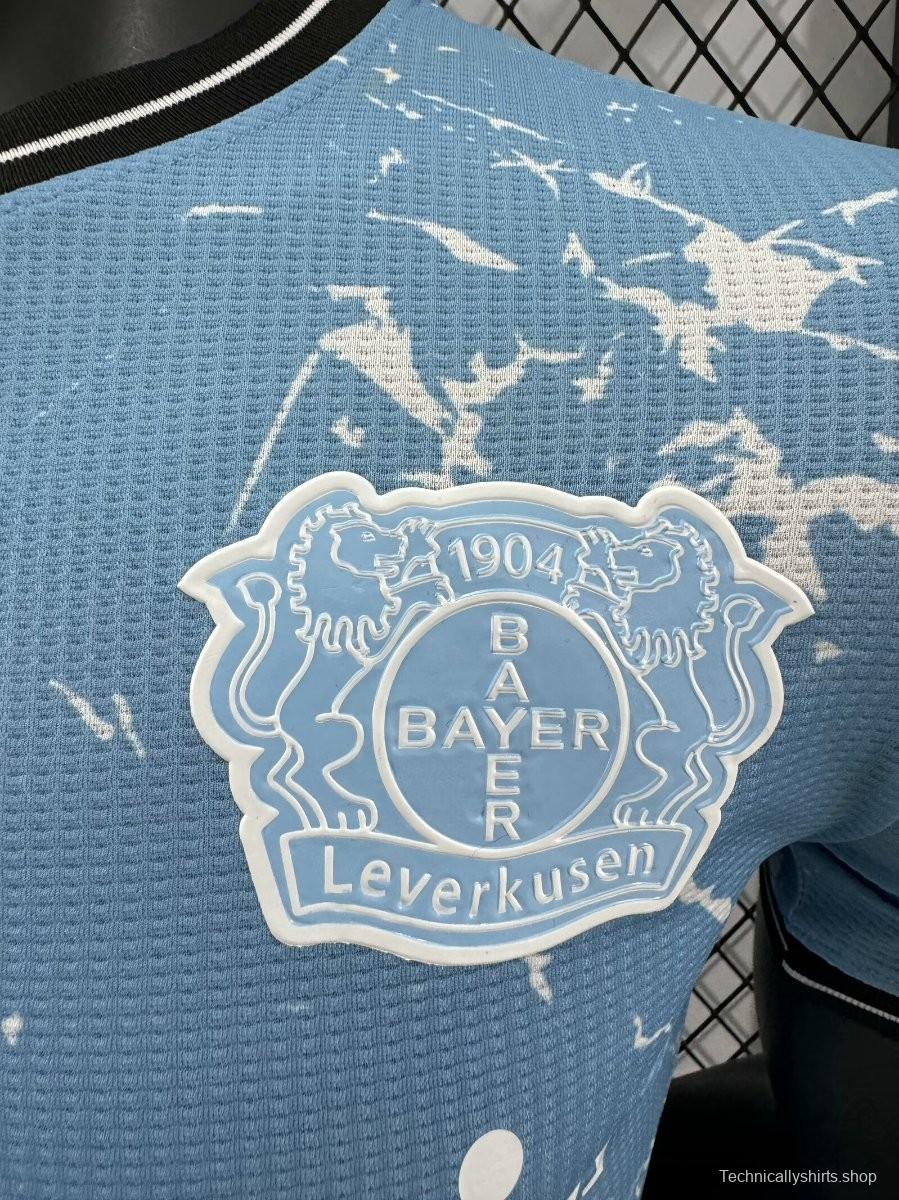 Player Version 23/24 Bayer 04 Leverkusen Away Blue Jersey