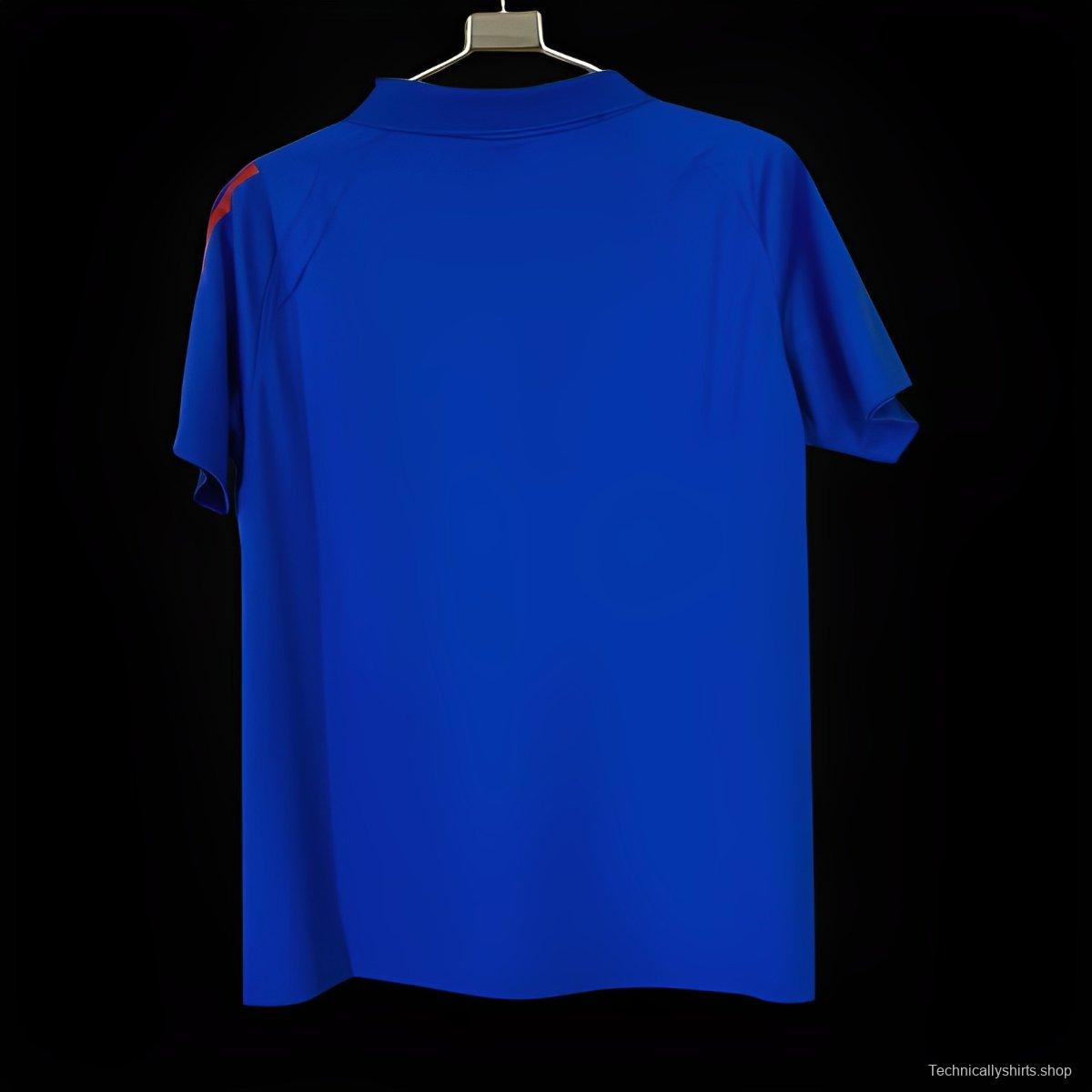 2024 Italy Home POLO Blue Jersey