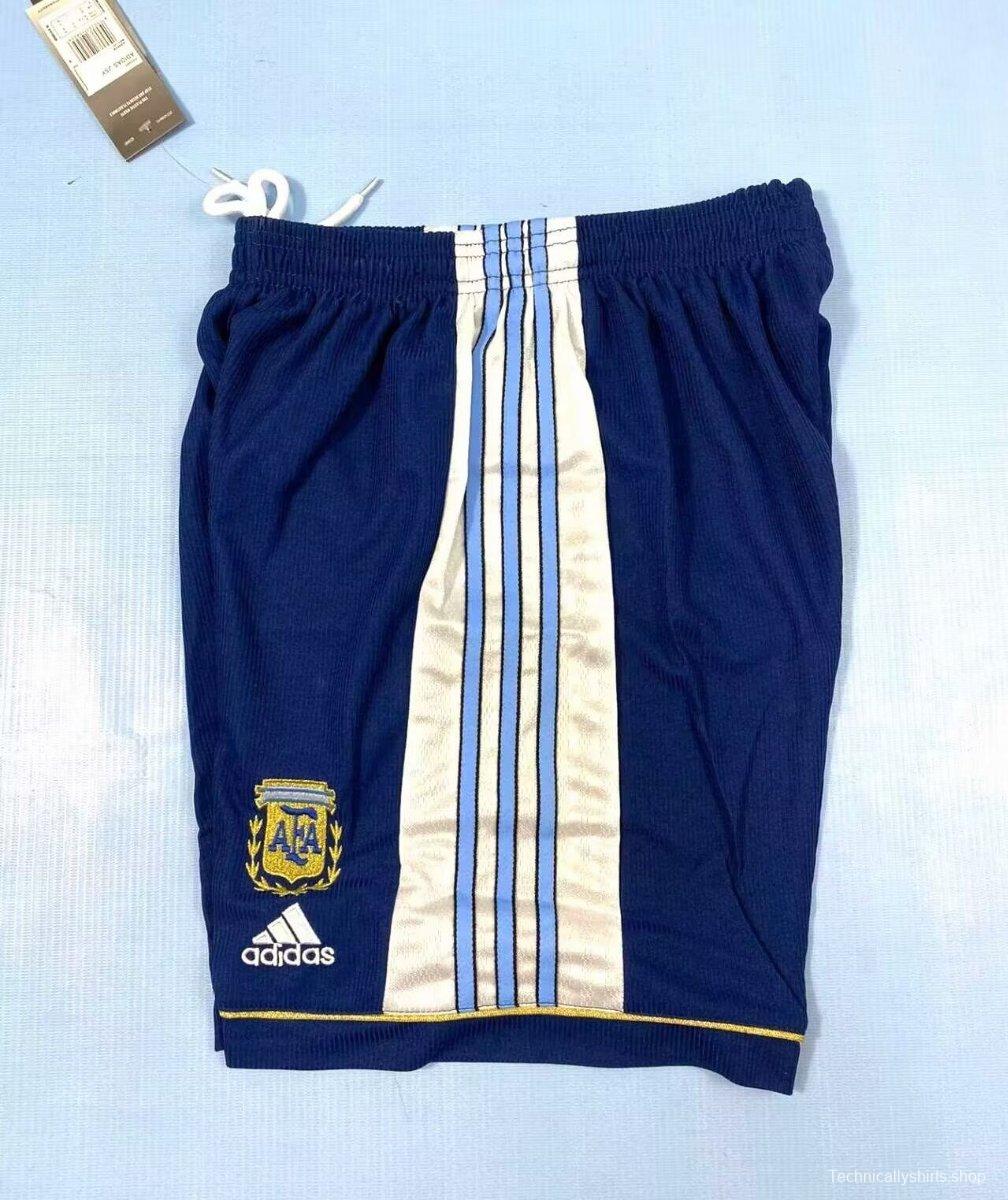 Retro 1998 Argentina Home Shorts