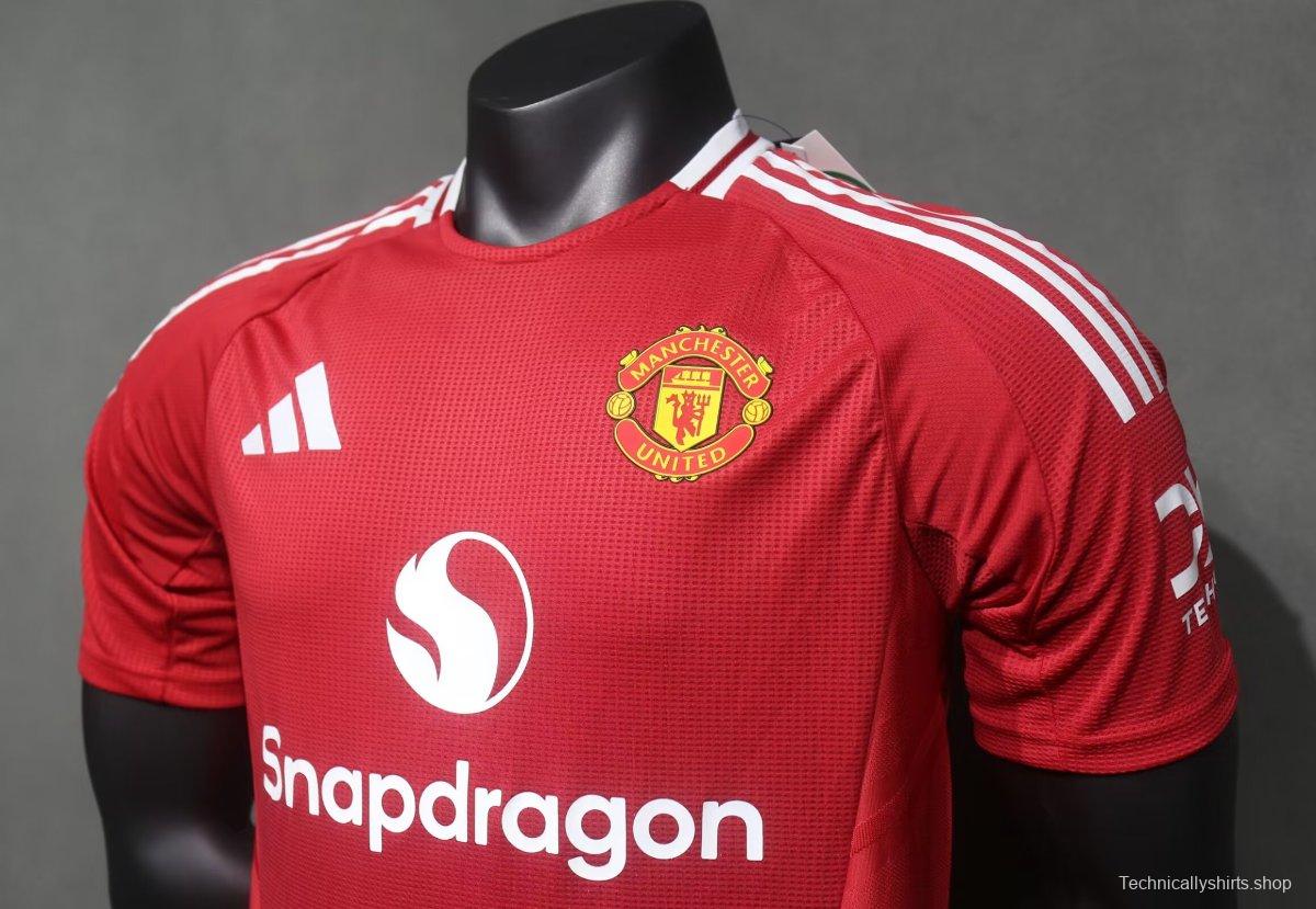 Player Version 24/25 Manchester United Home Jersey