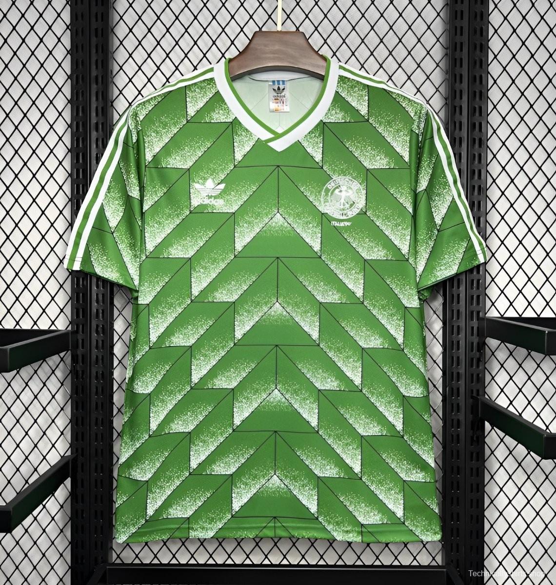 Retro 1990 Germany Away Green Jersey