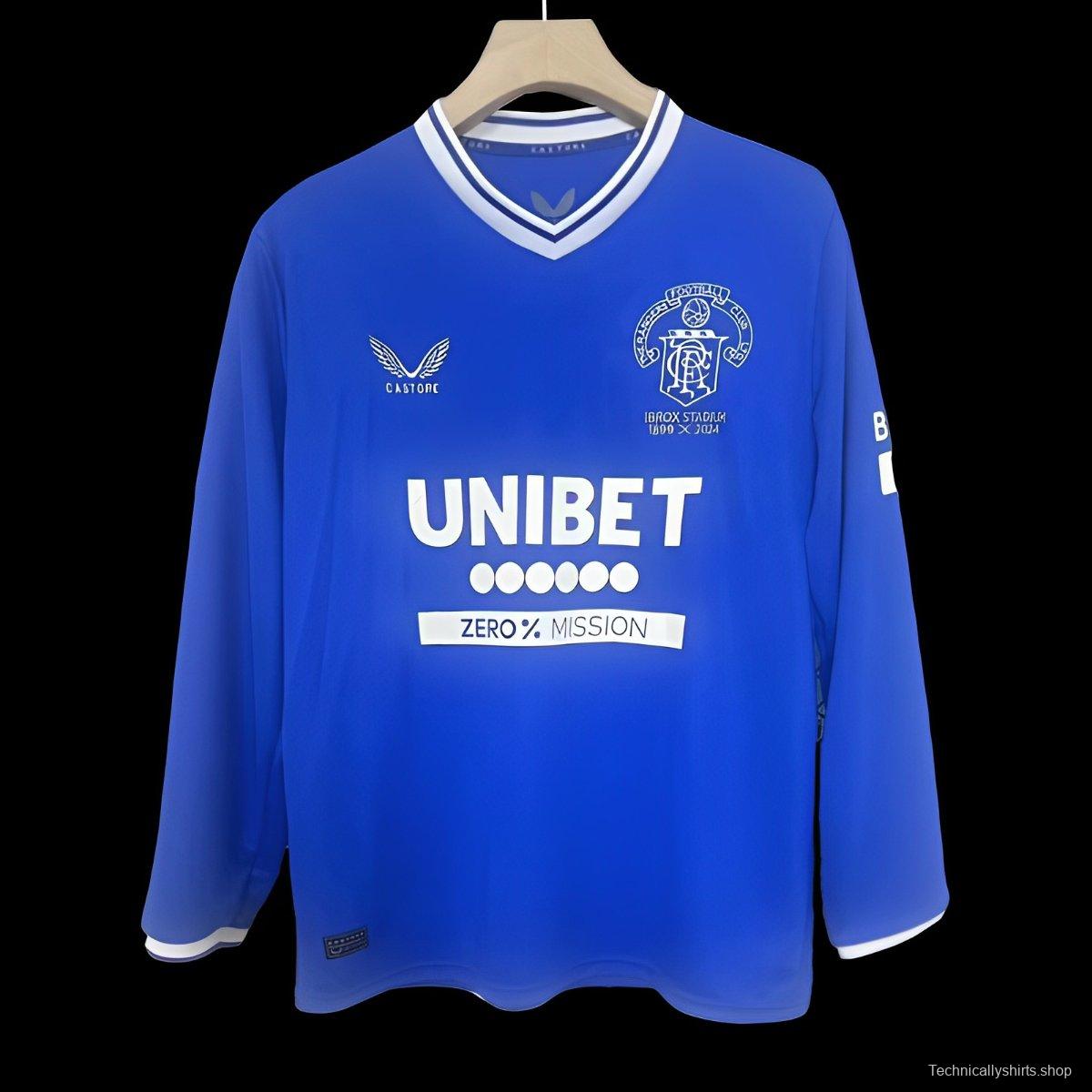 24/25 Glasgow Rangers 125Th Anniversary Long Sleeve Jersey