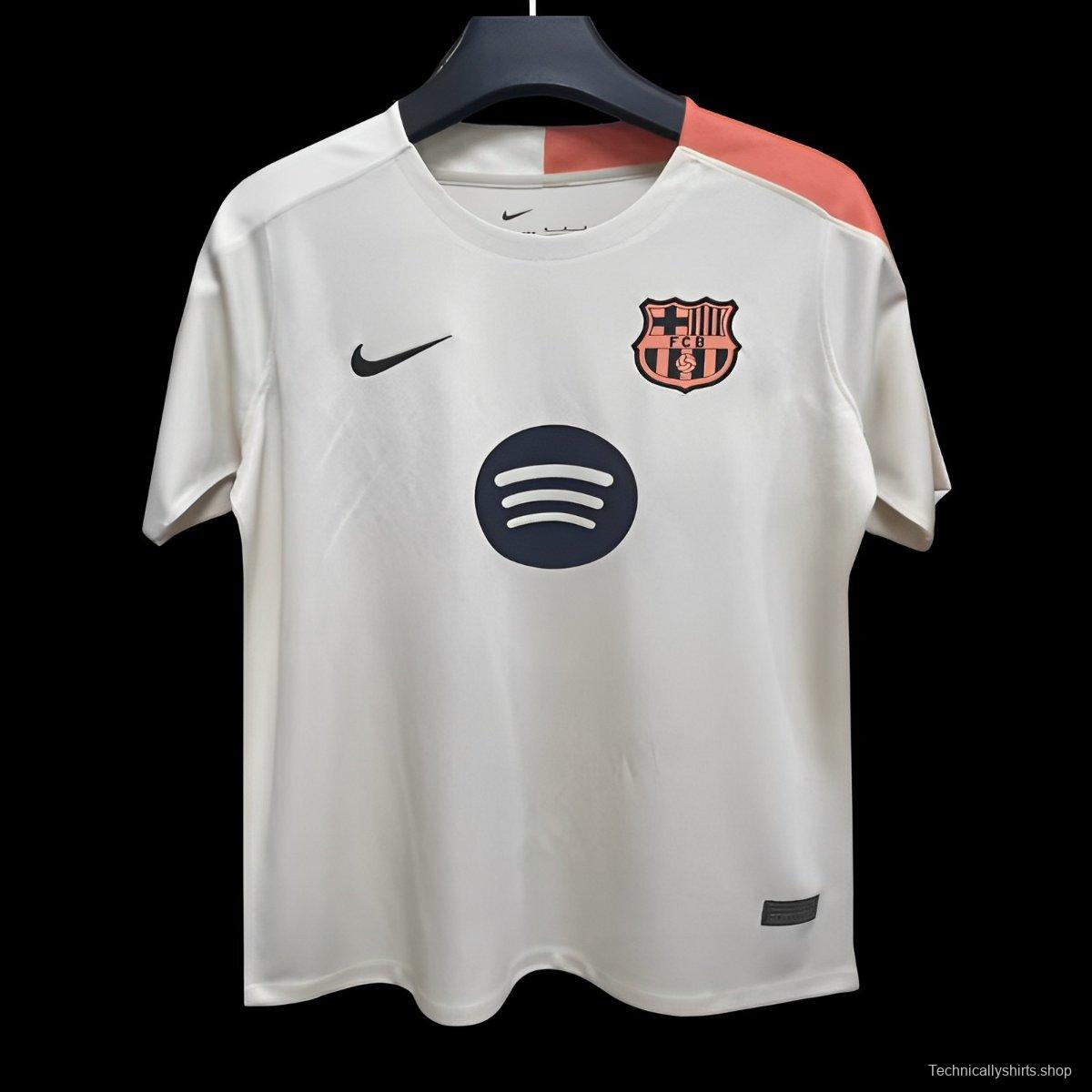 25/26 Barcelona Beige Pre-Match Jersey