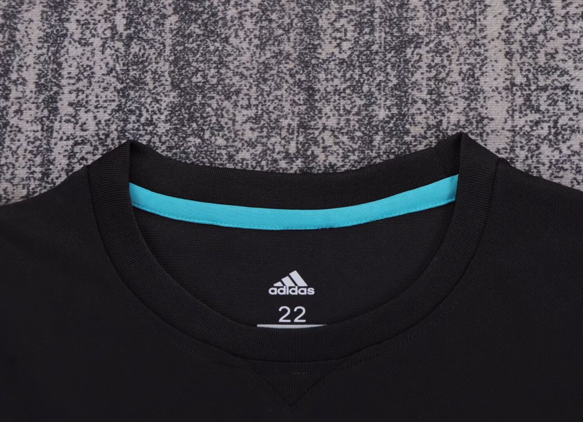 Retro Kids 17/18 Real Madrid Away Black Jersey