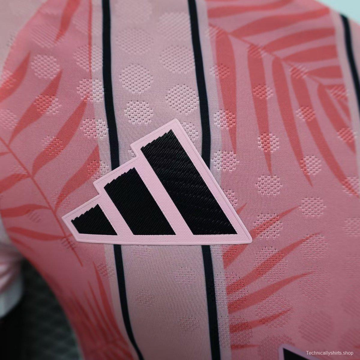 Player Version 25/26 Inter Miami CF Pink with Palm Leaf and Stripes Jersey