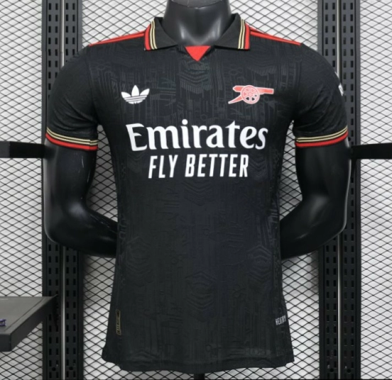 Player Version 25/26 Arsenal Black POLO Jersey