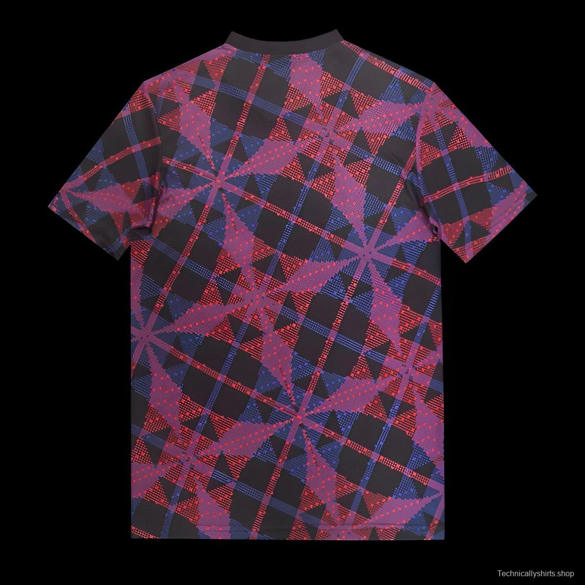 25/26 Olympique Lyonnais Lyon Purple with Geometric Pattern Jersey