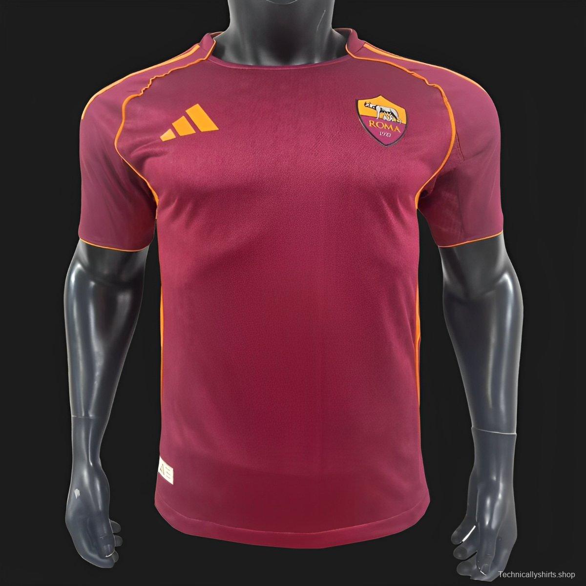Player Version 25/26 Roma Home Jersey