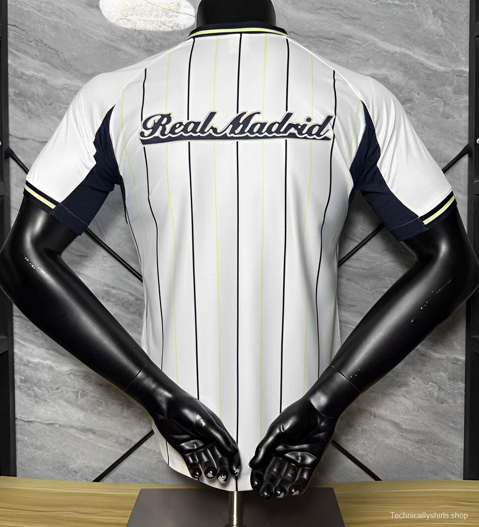 Player Version 25/26 Real Madrid US Pack Baseball Jersey
