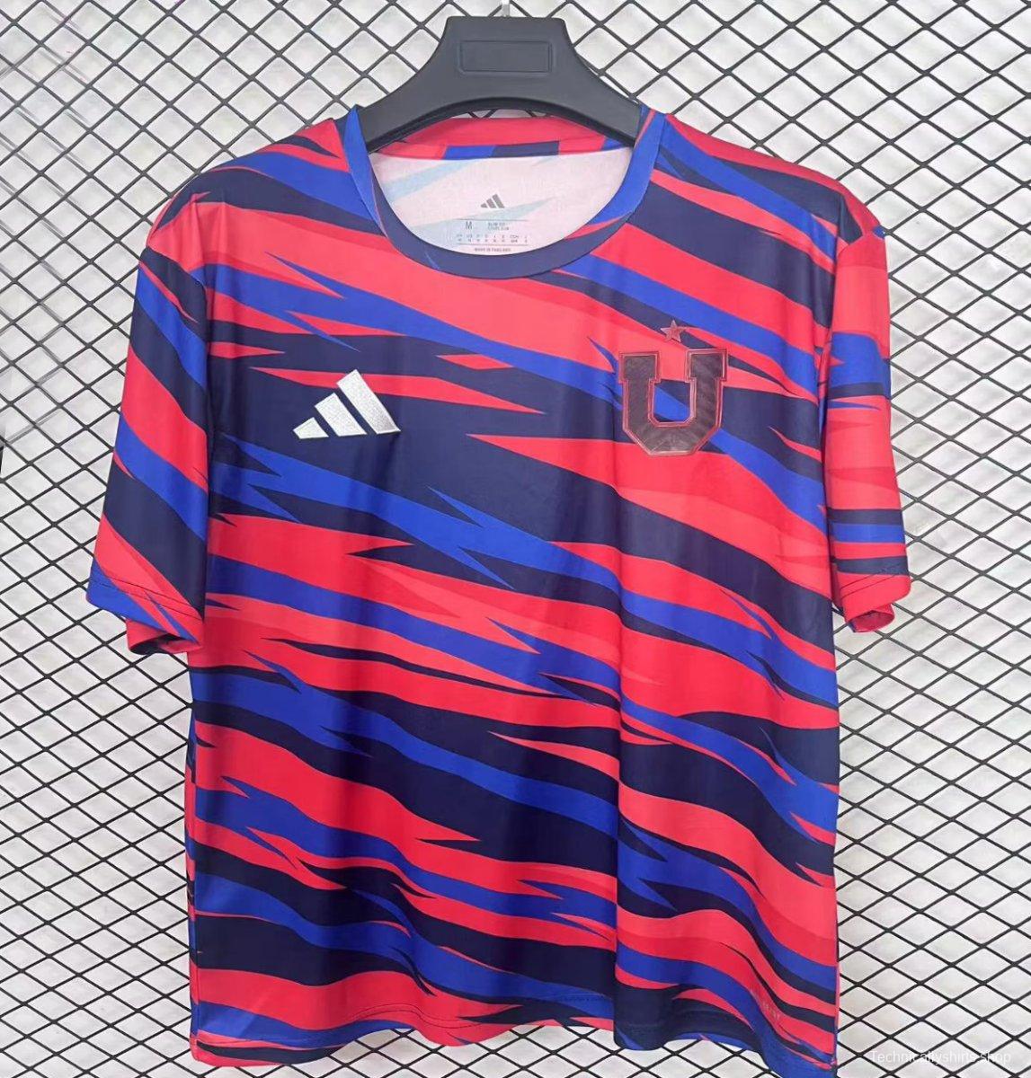 25/26 Club Universidad de Chile Blue/Red Pre-Match Jersey