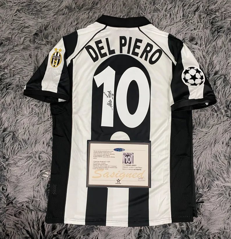 del piero signed juventus 97/98