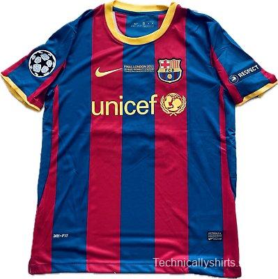 messi 10/11 ucl final signed